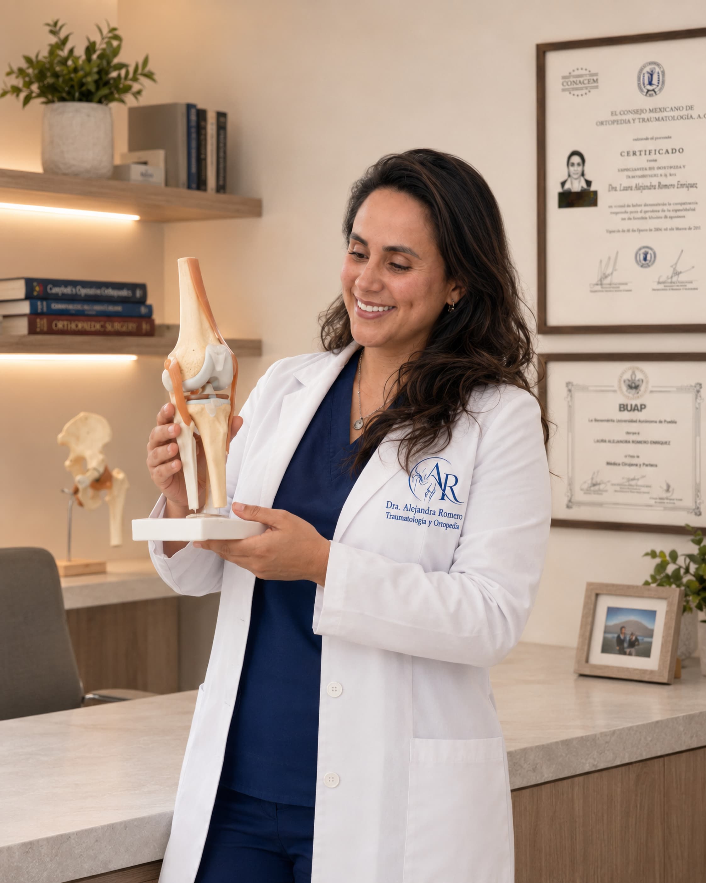 Dra. Laura Alejandra Romero Enríquez, especialista en Traumatología y Ortopedia